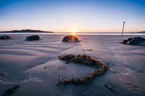 Sunrise in Bull Island, Dublin, Ireland