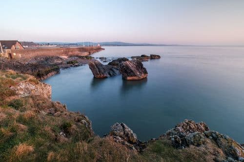 Wicklow's harbour sea stack