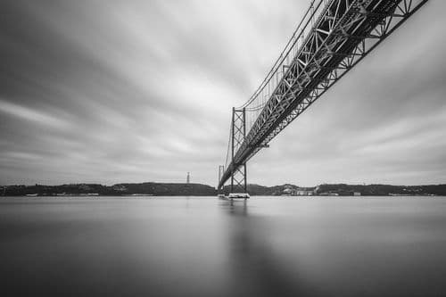 The 25 de Abril Bridge, Lisbon, Portugal