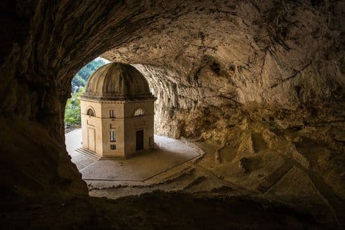Temple of Valadier, Genga, Italy